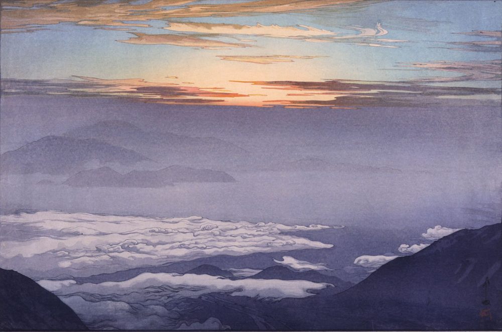 吉田博《雲海　鳳凰山》1928年